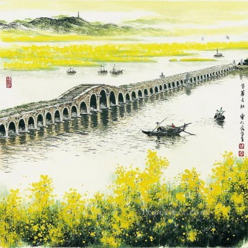 曹仁栄蘇州河アンティーク中国 Oil Paintings